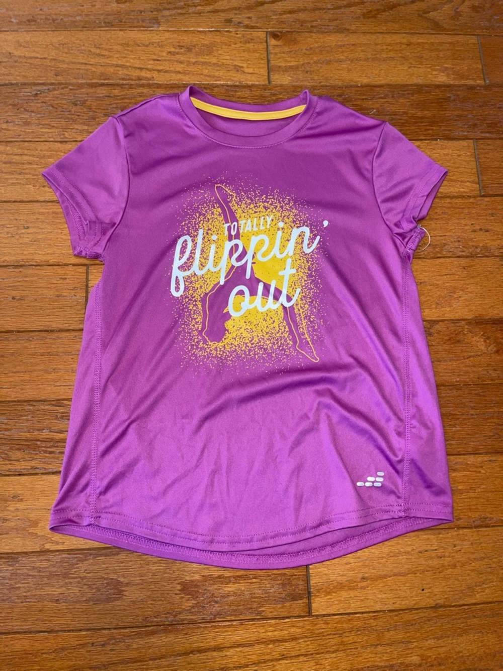 Girls' Purple Graphic Tee "Totally Flippin' Out"